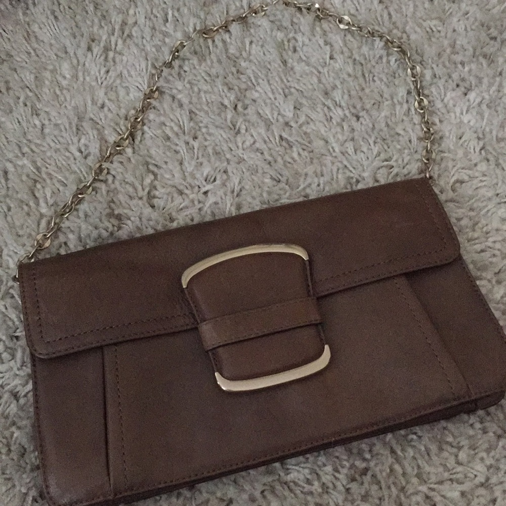Banana Republic leather clutch/ over shoulder bag